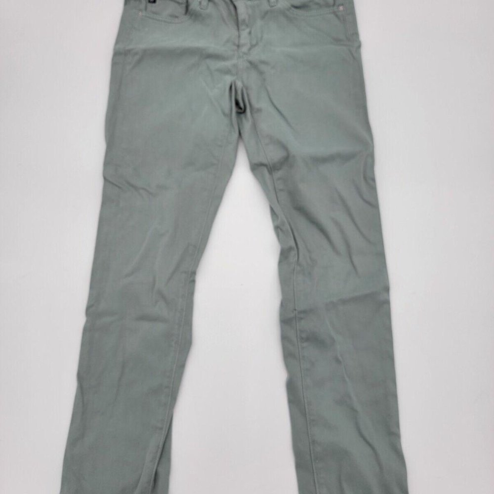 Adriano Goldschmied Stevie Ankle Women's Sz 26R Gray Denim Slim Straight Stretch